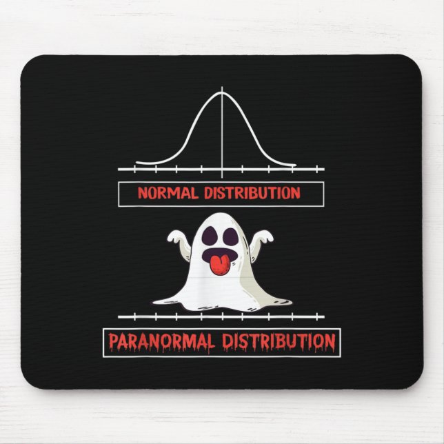 Mousepad Distribuição paranormal normal matemática de hallo (Frente)