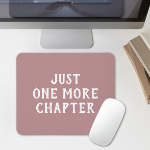 Mousepad Dito Divertido de Amante de Livros Rosa Empoeirado