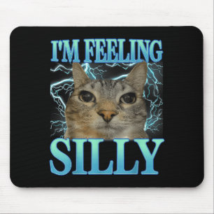 Mousepad Dito Divertido Gato Amante Estou Me Sentindo Bobo