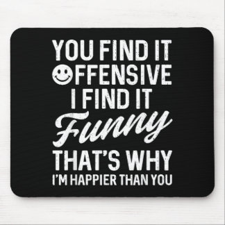 Mousepad Dito engraçado achar ofensivo humor adulto sarcást