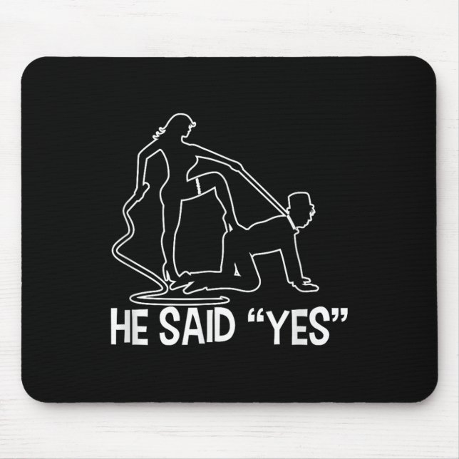 Mousepad Dito engraçado da festa de despedida de solteiro N (Frente)