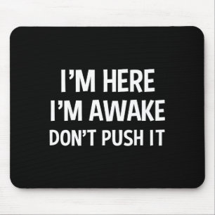 Mousepad Dito engraçado de adolescente Estou aqui Estou aco