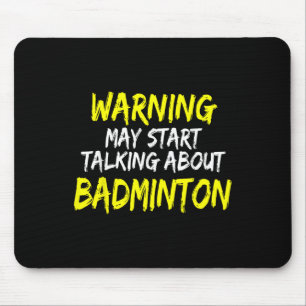 Mousepad Dito engraçado de badminton Dito de jogador de bad