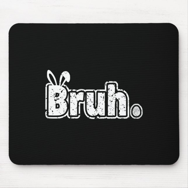 Mousepad Dito engraçado de meme Bruh Saudação Bro Adolescen (Frente)
