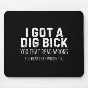 Mousepad Dito Engraçado Eu Tenho Um Pênis Grande Piada De H