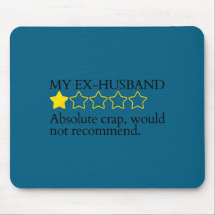 Mousepad Dito engraçado meu ex-marido muito ruim não reco