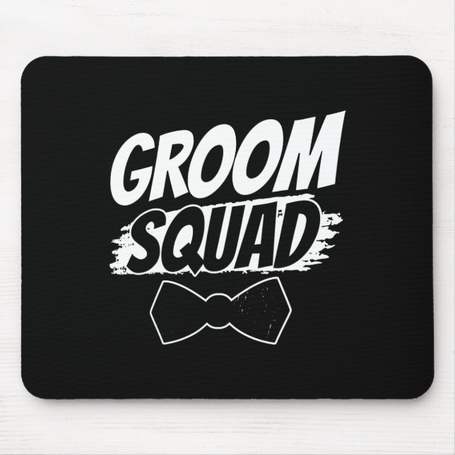 Mousepad Ditos de festa da equipe do noivo Casamento de sol (Frente)