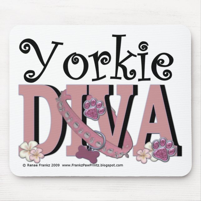 Mousepad DIVA de Yorkie (Frente)
