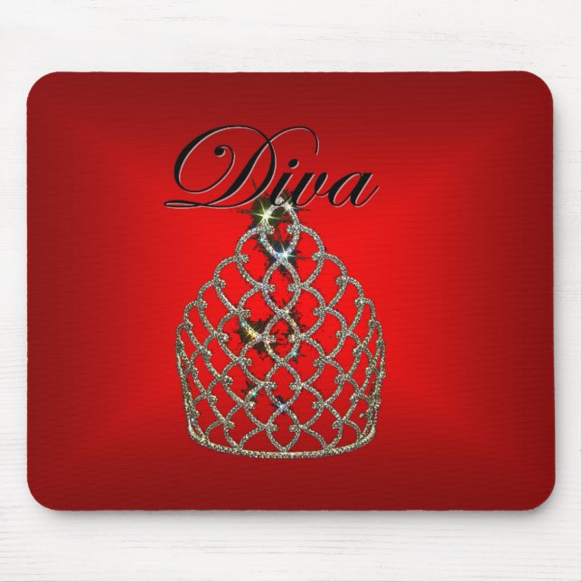 Mousepad Diva vermelha (Frente)