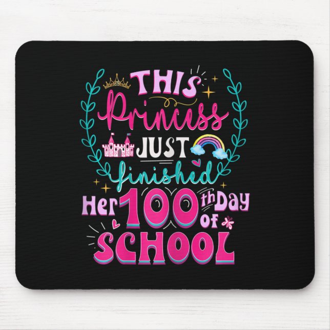 Mousepad Diversão 100º Dia da Princesa da Escola Crianças B (Frente)