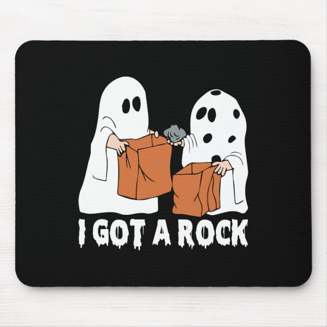 Mousepad Diversão Boo Ghost Scary Eu Tenho Um Halloween De  (Frente)