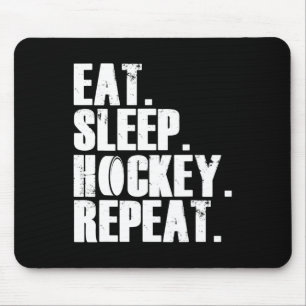 Mousepad Diversão Coma Hóquei no Sono Repito Homens Present