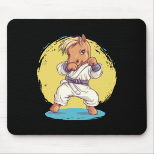 Mousepad Diversão de Artes Marciais de Combate a Cavalos de