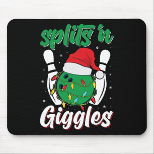 Mousepad Diversão de Boliche de Grades na Bolsa de Natal