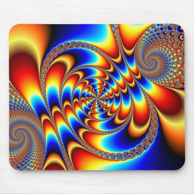 Mousepad Diversão de cores - Fractal (Frente)