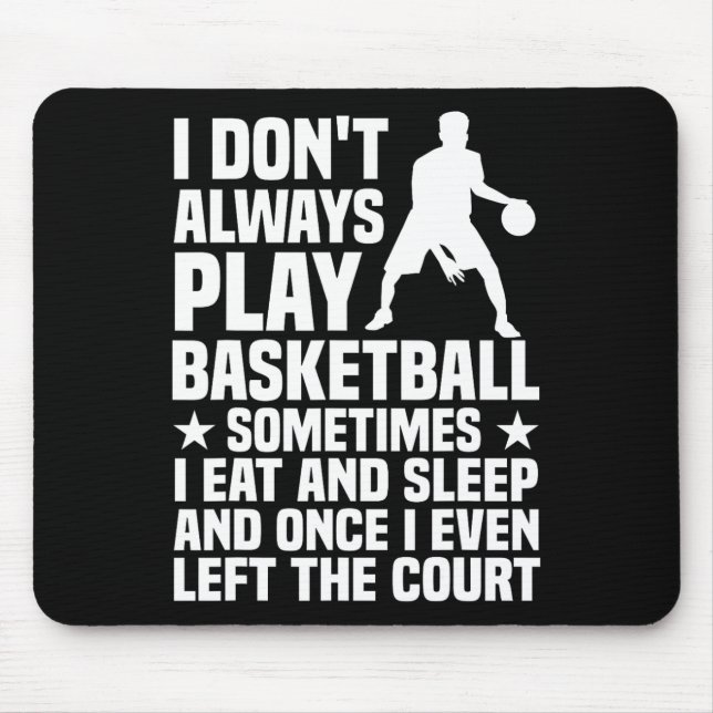 Mousepad Diversão De Design De Basquete Para Homens (Frente)