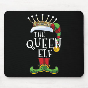 Mousepad Diversão do Grupo de Natal da Família Rainha Elf