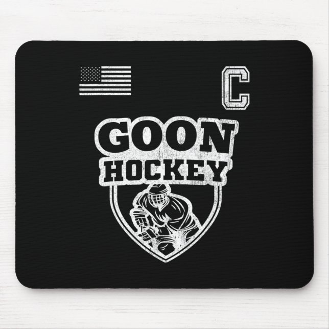 Mousepad Diversão do Hóquei no Gelo - Capitão da Equipe (Frente)