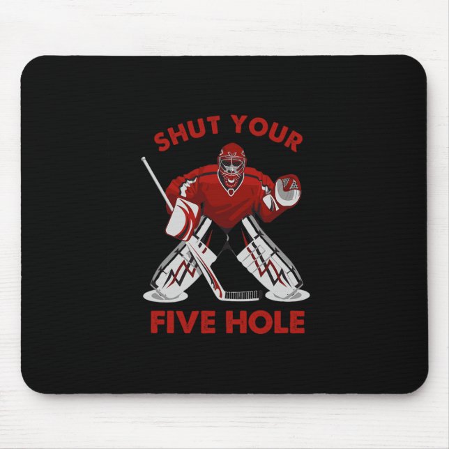 Mousepad Diversão do Hóquei no Gelo - Fecha Seu Buraco De C (Frente)
