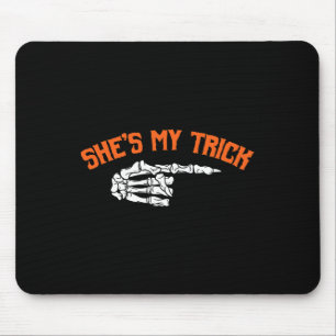 Mousepad Diversão Ela é o meu truque Ele é o meu Casal do D