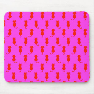 Mousepad Diversão Felina Para Sempre Gatos Vermelhos Capric