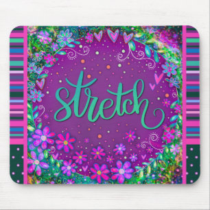 Mousepad Diversão Floral Esticar Inspirividade Moderna com