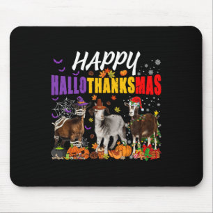 Mousepad Diversão Goats Mummy Pilgris Papais noeis Costume 