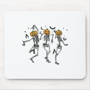 Mousepad Diversão Halloween Pumpkin Dancing Skeleton Costum