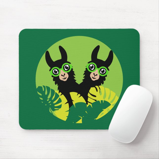 Mousepad Diversão Llama Alpaca Casa E Vida (Com mouse)