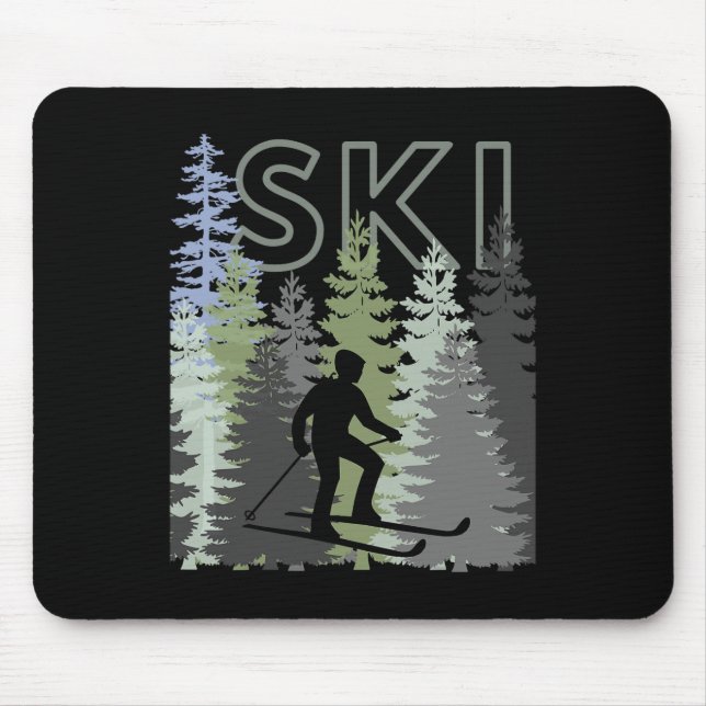 Mousepad Diversão Mountain Adventure Ski Squad Winter Sport (Frente)