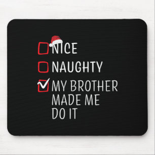 Mousepad Diversão Safadinho Natal Família Pijama Homens Mul