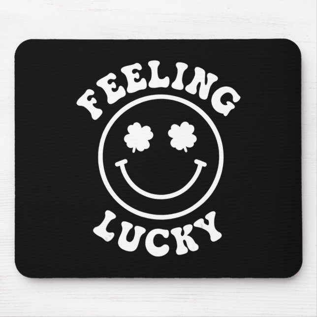 Mousepad Diversão Sentindo Sorte Rua De Rosto. (Frente)