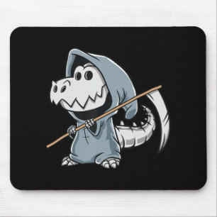 Mousepad Diversão TRex Skeleton Dino Grim Reaper Hallow