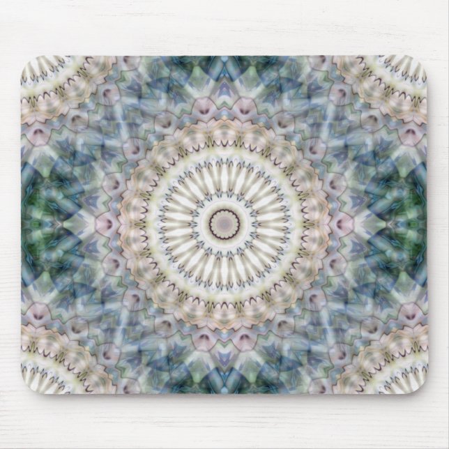 Mousepad Diversão Trippy Hippy Psicedélico Caleidoscópio Fr (Frente)