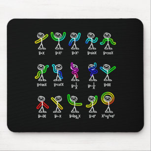 Mousepad Divertida Dança de Álgebra Função Professor de Mat