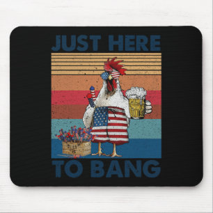 Mousepad Divertido 4 de Julho Só Estou Aqui Para Balançar F