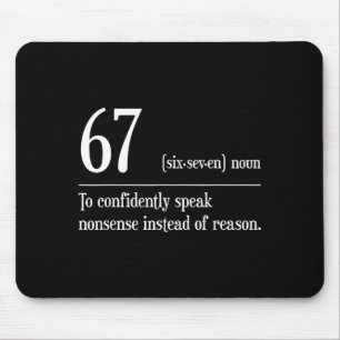Mousepad Divertido 67 Definição O Significado De 67 Meme Si