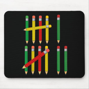 Mousepad Divertido 67 Marcas de Contagem Matemática Para Pr