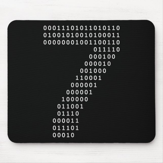 Mousepad Divertido 67 Meme Código Binário Tecnologia Geek D (Frente)