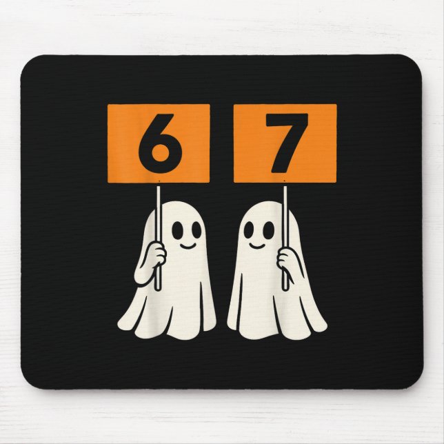 Mousepad Divertido 67 Meme Halloween Tendência Seis Sete Fa (Frente)