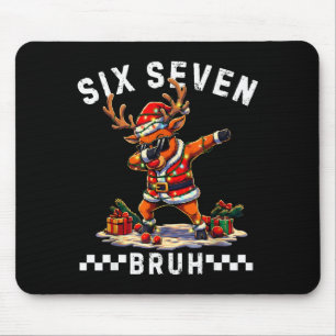 Mousepad Divertido 67 Natal Seis Sete Meme Dabbing Rena