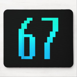 Mousepad Divertido 67 Seis Sete Meme Casal Combinando Retro
