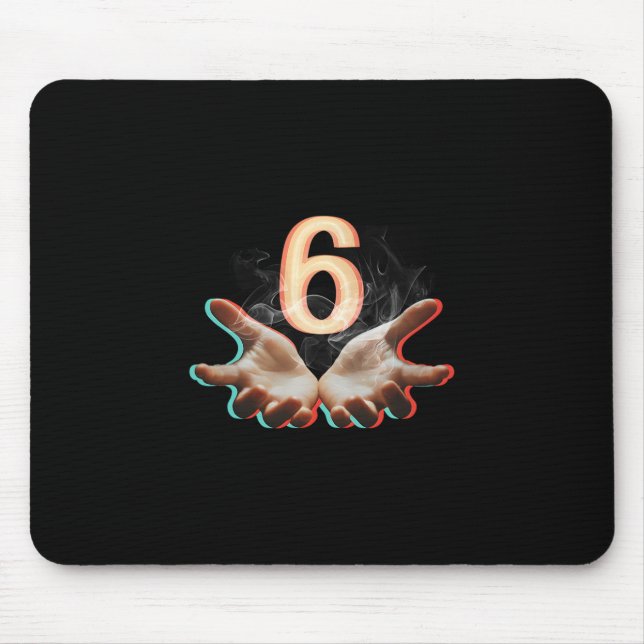 Mousepad Divertido 67 Seis Sete Meme Casal Correspondência  (Frente)