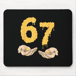 Mousepad Divertido 67 Seis Sete Queijo Mac & Queijo 6 7