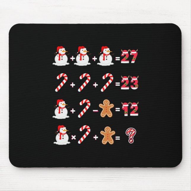 Mousepad Divertido 6 7 Meme 67 Natal Ordem de Operações Ma (Frente)