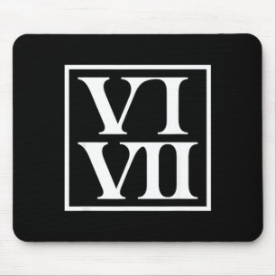 Mousepad Divertido 6 7 Seis Sete Números Romanos Meme Profe