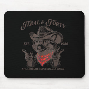Mousepad Divertido Aniversário de 40 anos Est 1986 Feral &