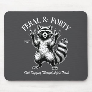 Mousepad Divertido Aniversário de 40 anos Est 1986 Feral &