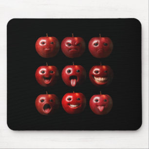 Mousepad Divertido Bobo Ai Maçã Gen Z Meme Rot Cerebral Hum