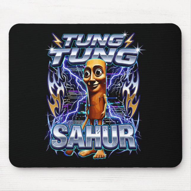 Mousepad Divertido Brainrot Italiano Tung Tung Tung Sahur  (Frente)